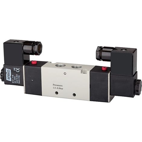 [NEUWERTIG] B-Ware Riegler Wegeventil Ventil Elektropneumatik 5/2-Wegeventil bistabil M5 24V DC (1/2)