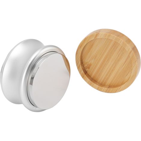 51-mm-Edelstahl-Tamper, höhenverstellbarer silberner Kaffeespender, Kaffeepulverpresse (1/5)