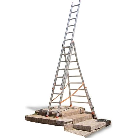 Scala Componibile 3x10 pioli - Lunghezza estesa 6,22m - ATL290-3/BR (1/5)
