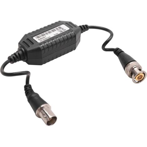 Isolateur VidéO Coaxial de Boucle Masse Balun BNC Mâle à pour CaméRa VidéOsurveillance (1/4)