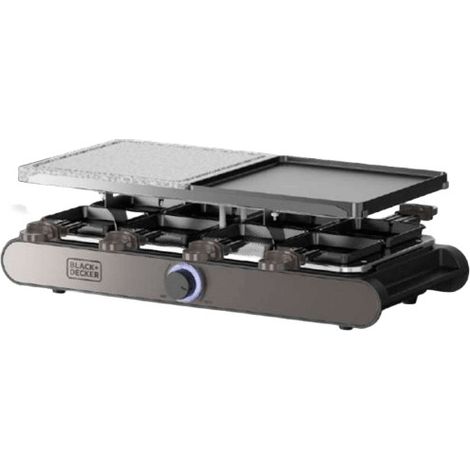Black & Decker BXFC1400E Raclette Grill 1400 W Schwarz