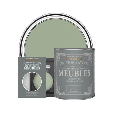 Peinture pour Meubles Finition Satinée - Vert Kaki (1/2)