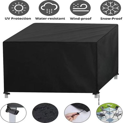 Couvre-meubles Jardin - Couverture Table Carrée Étanche - Oxford 87 x 87 x 77 cm - Anti-UV - 1 Pièce (1/5)