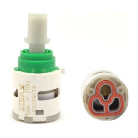 DianHydro cartuccia 25 mm tipo chiuso con tacca di posizionamento vitoni rubinetti bagno doccia bidet cucina lavandino giardino (1/4)
