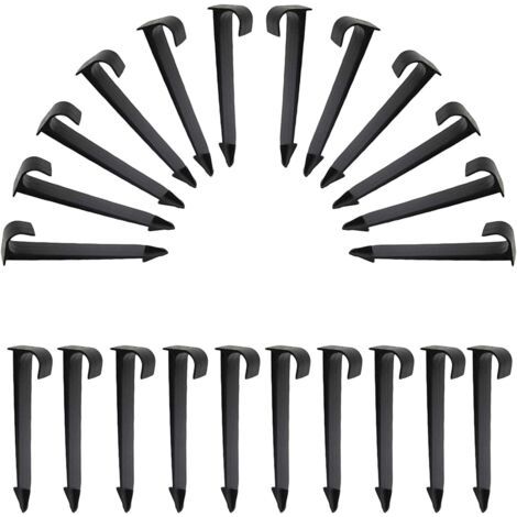 Pair - Lot de 50 fixations pour tuyau d'arrosage Noir (1/5)