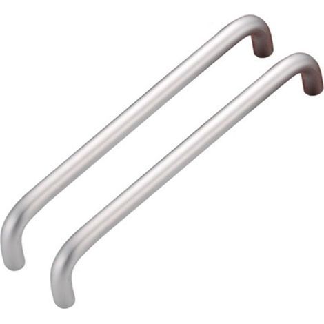 Maniglie per mobili da cucina, maniglie per ante della cucina, maniglie per mobili in acciaio inox opaco, maniglie per cassetti (96 mm) / Bianco e nero / 2 pezzi (1/4)
