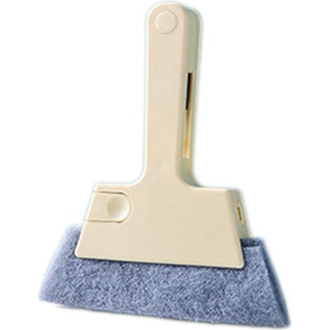 Ensemble d'outils de nettoyage de joints de fenêtre amélioré, brosse à poignée ergonomique, nettoyant pour joints pour cuisine et salle de bain, beige (1/5)