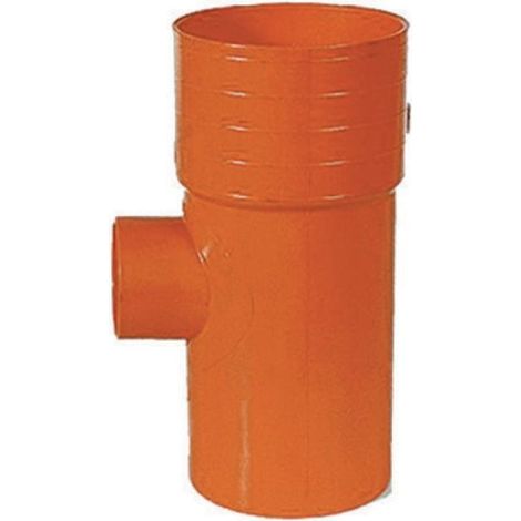 DERIVAZIONI 87° RIDOTTE IN PVC ROSSO Diam. 100 x 40