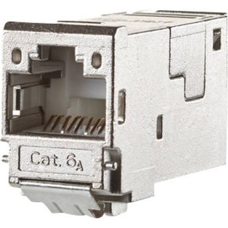 Module RJ45 encastrable E-Dat CAT 6a Metz Connect 130910-I R42492 (1/3)