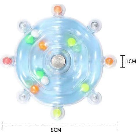 Interactive Bird Spinner Toy Colorful Beaded Cage Attachment for Small Birds Educational Enrichment for Parakeets, Cockatiels, Lovebirds & Conures (1/5)