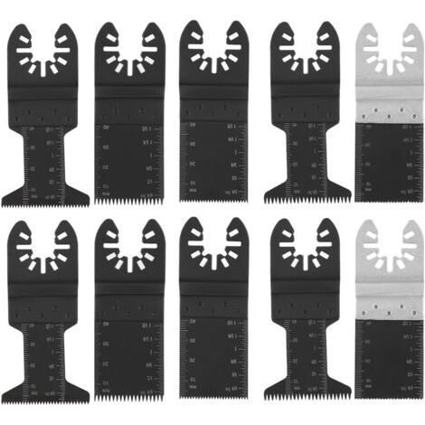 Lame de scie oscillante tranchante 10 pièces, outil multi-usage résistant à l'usure durable pour couper le bois, le plastique, le métal mou, etc.