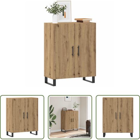 vidaXL Eiche - Sideboard Artisan-Eiche 69,5x34x90 cm Holzwerkstoff (1/5)
