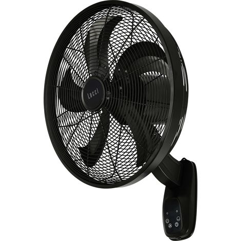 Lucci AIR Glide DC WV Schwarz Wandventilator  36 W  Schwarz