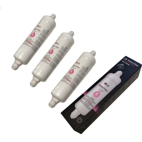 Set von 3 externen Wasserfiltern für LG ADQ73693901 Kühlschrank