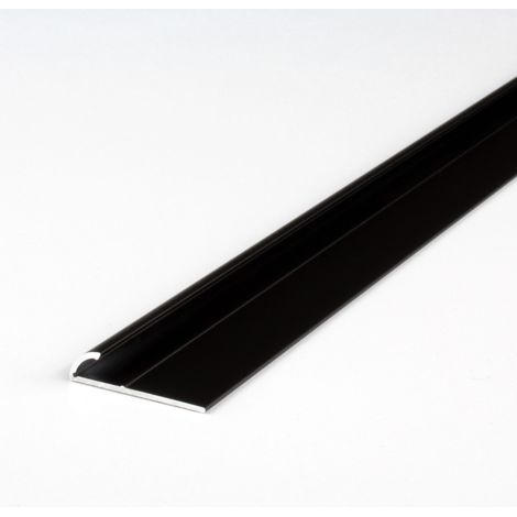 PROVISTON Einfass- & Abschlussprofil Aluminium 6 x 4 x 1000 mm Bronze Dunkel Einschubprofil Abschlussleiste Bodenprofil