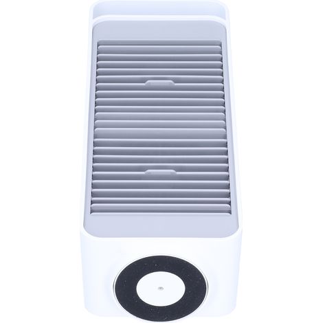Ventilateur de Bureau USB avec Pales Doubles Rotatives - Ventilateur Électrique pour Maison, Bureau et Dortoir, Blanc
