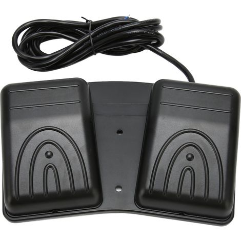 Pédale de commande double 250 V CA 16 A à verrouillage automatique et étanche pour appareils ménagers (1/5)