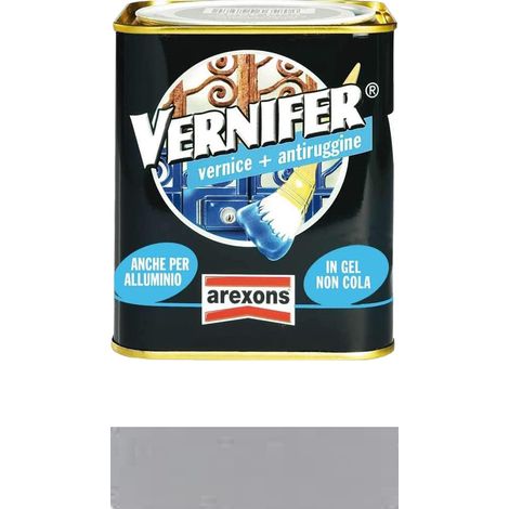 Vernice Antiruggine Vernifer Brillante Satinata Metallizzata Interno Esterno - Colore: Alluminio Metallizzato