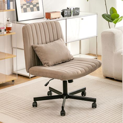 Silla escritorio giratoria regulable tela sin brazos OKMYHOME (1/3)