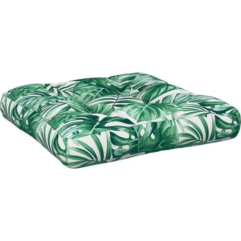 Maison Exclusive - Palettenkissen Blattmuster 50x50x12 cm Stoff