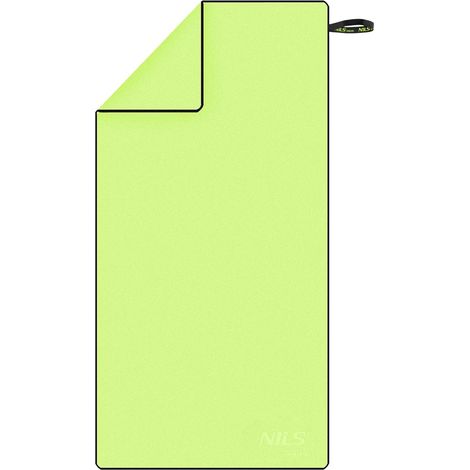 Asciugamano in microfibra verde, 140x70 cm, asciugatura rapida (1/5)