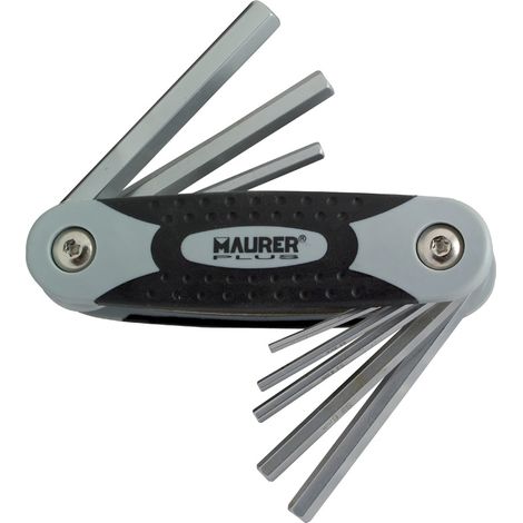 Jeu de 8 clés Allen pliables 86170 MAURER PLUS (1/2)