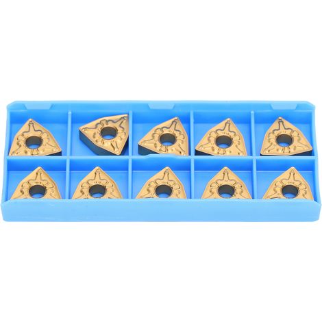 10 pièces inserts tournage CNC indexables en carbure monobloc WNMG080408‑TM LF9018 pour coupe (1/5)