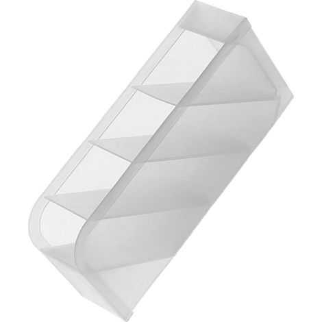 Organisateur à rouge à lèvres 4 compartiments en plastique étui à gloss transportable présentoir à maquillage coiffeuse dortoir bureau (1/4)