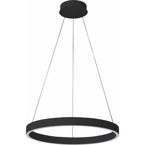 Lámpara colgante LED Brasco de 60W con luz ascendente y descendente PND-56215D-060RPC-BK-3KS4K-trdimm Italux (1/2)