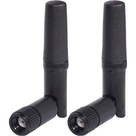 Petite Antenne WiFi 2 Pièces Double Bande 2,4 GHz 5,8 GHz RP SMA Antenne pour PC Ordinateur de Bureau Carte PCIe Routeur WLAN Caméra de Recul sans Fil (1/5)