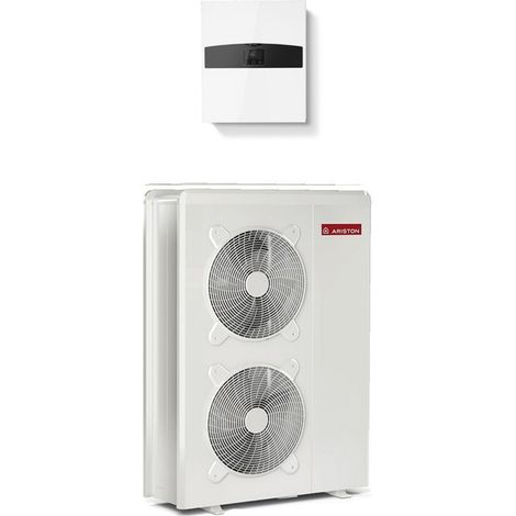 Ariston Group – Pompe à chaleur air eau monobloc 12 kW – Classe A+++ – COP 4,9 – Fonctionnement jusqu'à -20°C – Connectivité pour pilotage à distance (1/2)