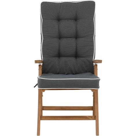 Fura coussin de jardin pour 5 positions chaise gris. (1/4)