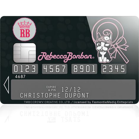 Sticker pour Carte de crédit Rebecca Bonbon