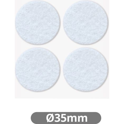 Set 4 fieltros adhesivos redondos Ø35mm Blanco GSC 003802754 (1/3)