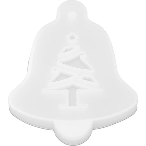 Set mit 2 wiederverwendbaren Silikonformen für Weihnachtsbäume, DIY-Form aus Silikagel, Mini-Tragegröße (1/5)