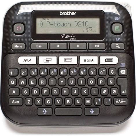 Brother P-touch D210 Etiqueteuse adapté pour rubans: TZ 3.5 mm, 6 mm, 9 mm, 12 mm (1/4)