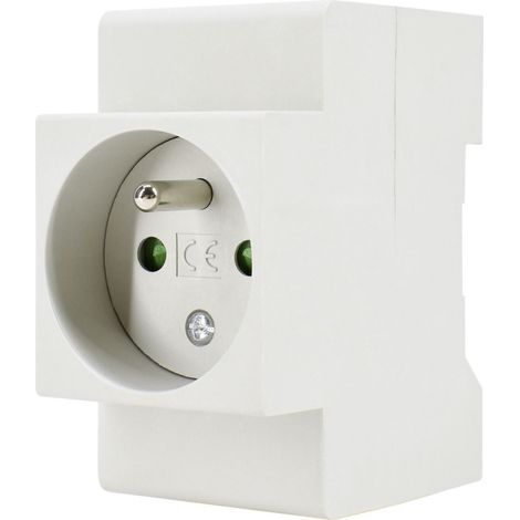 Schelinger Prise rail DIN blanche 16A (1/5)