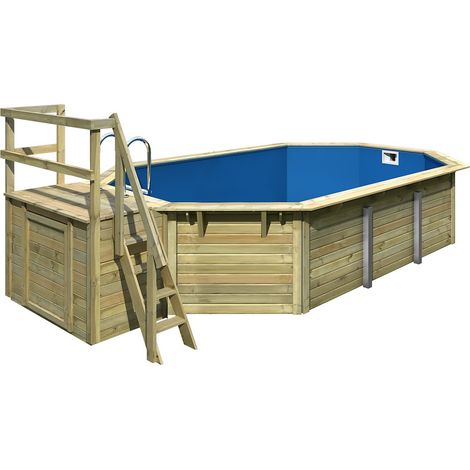 Pool X4 KDI inkl. Vlies, Folie blau