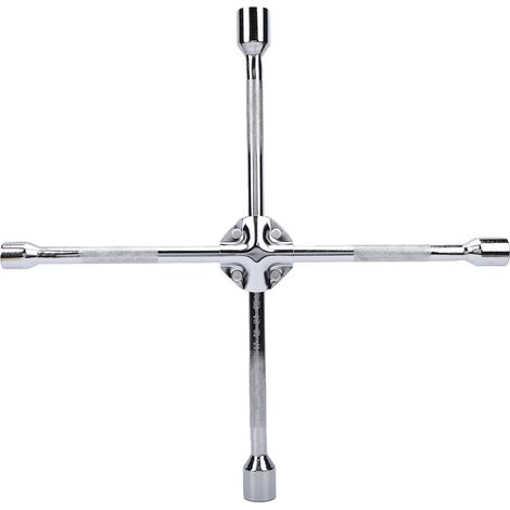 Clé à écrou à 4 voies en acier plaqué Cr, écrou de pneu pour voitures, camions légers, SUV, camping-car, pick-up (1/5)