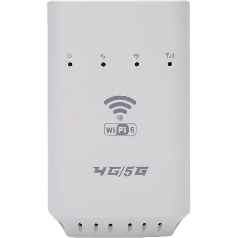 Hotspot Mobile WiFi 6, Routeur Portable 4G LTE avec Fente de Carte SIM, 300 Mbps Portable Portable Portable avec Interface LAN WAN, jusqu'à 32 Appareils, pour Le Voyage de Bureau (1/5)