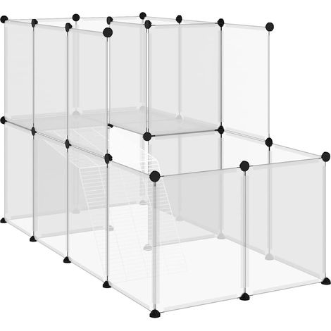 Cage pour petits animaux Transparent 142x74x93 cm PP et Acier (1/5)