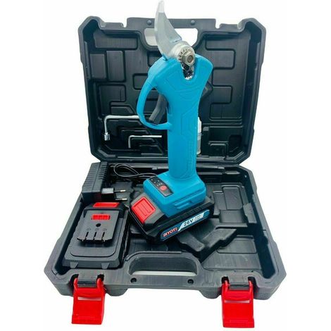 FORBICE CESOIA CESOIE BATTERIA BATTERIE LITIO 26V 3AH CARICABATTERIA POTA 102