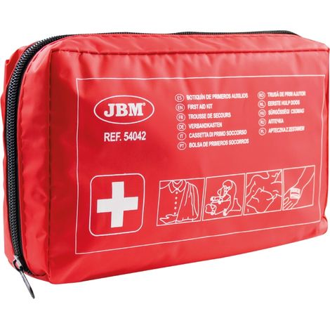 JBM54042 Trousse de secours DIN 13164:2022, couleur rouge (1/5)