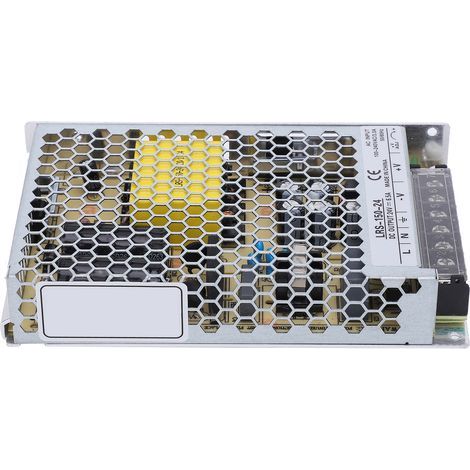 Alimentation LED 150W 24V DC, transformateur driver étanche RS-150-24 avec protection surcharge, entrée 85264VAC, BERM (1/5)