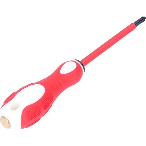 Elektriker-Schraubendreher, Isolierkleber, Kupfer, Doppelfunktions-Elektrostift, 500 V, Kreuzschlitz PH2/SL6 (1/5)