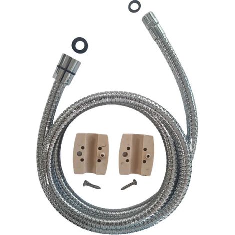 Tubo per doccetta 1,50 m per rubinetto da cucina 15x21 femmina, 15x100 maschio