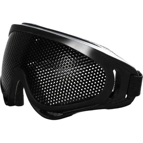 1 pièce de lunettes de tondeuse, masque de protection, chapeau de tondeuse, masque en fil d'acier inoxydable, résistant aux éclaboussures et aux chocs, coupures d'herbe (1/5)