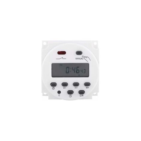 Minuterie numérique programmable LCD hebdomadaire, 17 on/17 off, 24 V – (1/5)