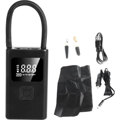 Gonfleur de Pneus Portable Sans Fil Toivize 130 PSI Écran Numérique Batterie 4000 mAh pour Voiture Moto Vélo Ballons LED (1/5)