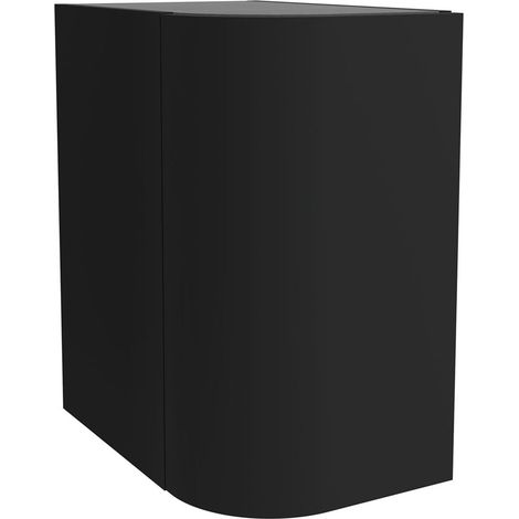 Élément d'armoire mural ALLIANCE 300 gauche / droite 1 porte courbée ouvrante avec système push BLACK VELVET 300 x 540 x 450 mm (1/4)